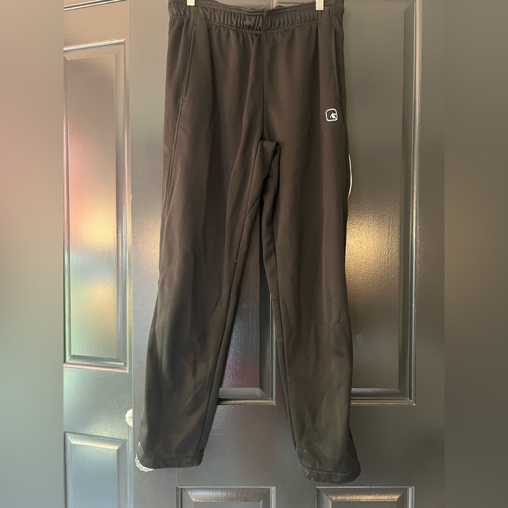 Black Athletic Pants with Logo